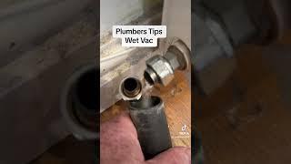 Plumbers Tips how to drain down a radiator with a wet vac #plumber #plumbing #heating #allenhart