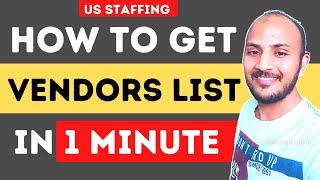 [Solved ] Vendors List in 1 minute - usitrecruit