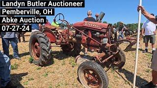 Results - Farmall A Tractor | Old Farm Equipment | Pallets Misc Farm Items - Abke Auction 07-27-24