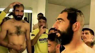 Raúl Albiol shaved off after winning Europa League