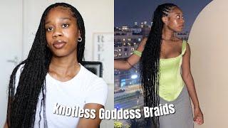 HOW TO: KNOTLESS BOHO GODDESS BRAIDS with HUMAN HAIR | PROS + CONS NO ONE TELLS YOU!