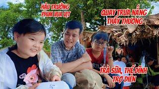 Thế Dĩnh, Trà Sữa trợ diễn phim mới Vua Vịt của cha Khương, đi quay trưa nắng nhìn thấy thương