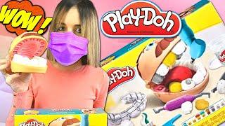 ZOSTAŁAM DENTYSTKĄ?!  SZTUCZNA SZCZĘKA STANISŁAWA  PLAY-DOH DENTYSTA   CrazyMonia