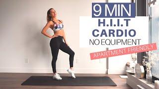 9 MIN HIIT HIGH INTENSITY CARDIO HOME WORKOUT | Low Impact Variations | No Equipment | Apt Friendly