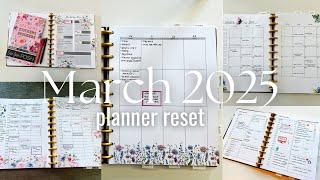 March Planner Reset #monthlyresetroutine #resettingmyplanner #planwithme