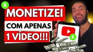 COMO MONETIZAR UM CANAL RÁPIDO NO YOUTUBE [MONETIZEI EM 1 VÍDEO]