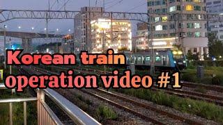 Korean train operation video #1