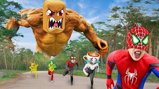 Spider-Man Into The Spider-Verse | Giant Bread Monster is Out of Control! Can Team Spider Escape?