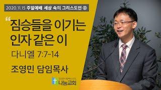 20201115 [주일예배] (세그8) 짐승들을 이기는 인자 같은 이(단7:7-14) - 조영민 목사