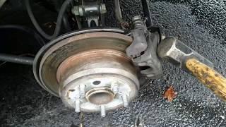 04-12 Toyota Avalon Rear Brake Pads and Rotors Replacement
