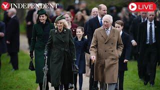 Live: King Charles and Royal Family attend Christmas day service in Sandringham