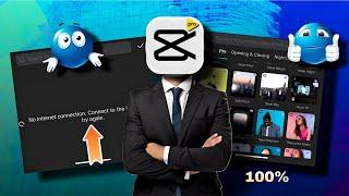 CapCut Pro No Internet Error Fix (2025)  | 100% Working After Latest Update!