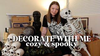 decorating for fall & halloween | cozy + spooky️