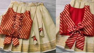 Cutting & Stitching of Full skirt & Blouse for Onam@ RG - The Needle Woman