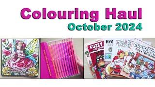 October Adult Colouring Haul || New Coloring Books & Supplies