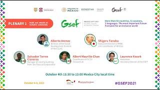 GSEF2021. Plenary , Build and rebuild an inclusive community (October 4th)