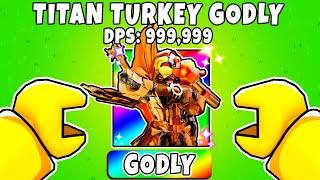 Unlocking TITAN TURKEY GODLY In Toilet Tower Defense