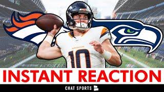 INSTANT REACTION! Broncos Lose vs. Seahawks: Bo Nix Struggles, Garett Bolles Injury News, Highlights