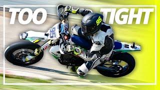 17 Supermotos BATTLE on a Tiny Track - race vlog