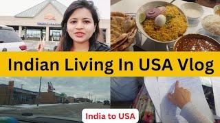 Indian Living In USA Vlog | India to USA Student | Indian Student  In USA  ️ 