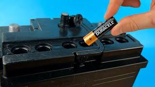 Brilliant Way to Restore an Old Battery to a New One in 1 min ! Amazing invention!