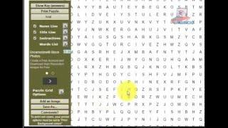 Word Searches Creation Tutorial