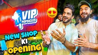 MUSTAFA HANIF KI NEW ICE CREAM SHOP KI OPENING | @MustafaHanif | MISHKAT KHAN