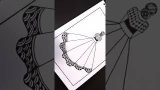 girl mandala drawing | girl mandala art | mandala art | mandala art for beginners| shorts