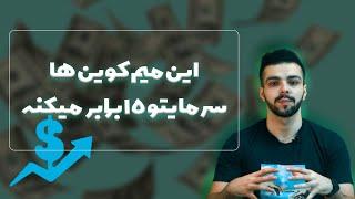 این ۲ تا میم کوین ۱۵۰۰ درصد سود بهت میده۱۰۰ میلیونت میشه ۱ میلیارد و پونصد