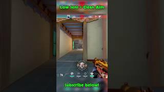 Low Sens = Clean Aim  #valorant #lopperfps #valorantclips #valorantgaming #valorantgameplay #shorts