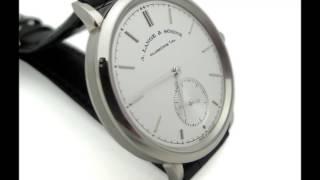 A Lange & Sohne Saxonia Automatic 18k White Gold Ref# 380.026