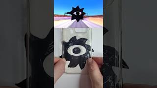 Sprunki Decorating iPhone Case with Black Eyes