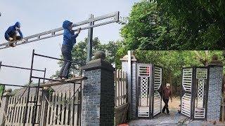 Create steel frames with heat-resistant bamboo roofs for houses and farms