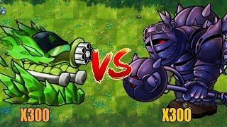 PVZ 1 Fusion 2.3 Challenge!! 300 Plants Fusion VS 300 Ultimate Obsidian Gargantuar - Who Will Win?