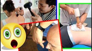 Oh My God ! MASSAGE with HAMMER and CHISEL | Thai Tok Sen | Ancestral Therapy