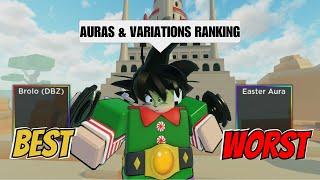 All Auras & Variations RANKING in Dragon Soul!