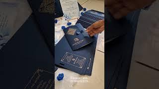 New Elegant Blue Wedding Invitation Card | Supreme Cards Whatsapp 8281625221 #invitationcard