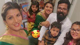 Actress Rambha Family Video with Husband, Daughters | Rambha Viral Video | Telugu Trending