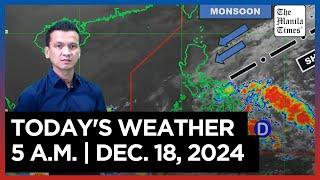 Today's Weather, 5 A.M. | Dec. 18, 2024