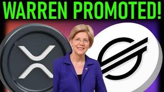 XRP XLM NEWS WARREN PROMOTED SADLY THIS IS REAL