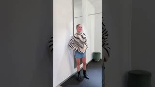 Rebekka zeigt euch ihre Lieblingslooks zum Thema Denim x Streifen