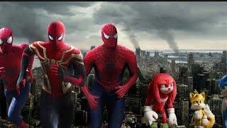 Spider-Man Trio vs. Sonic, Tails and Knuckles