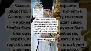 Смысл жизни в счастье. Старец Илий Ноздрин.