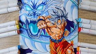 How to Draw Goku Mastered Ultra Instinct Dragon Fist  [ DragonBall ]