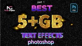 5+GB multipurpose Text Effects Download In PSD |Noreen Graphics|