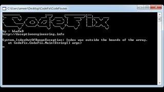 CodeFix [Reverse Engineering Tool]