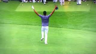 Tony Finau Ankle Roll The Masters Par 3 Contest 2018