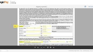 How to Electronically Sign a MagicPay Merchant Application (Adobe Sign)