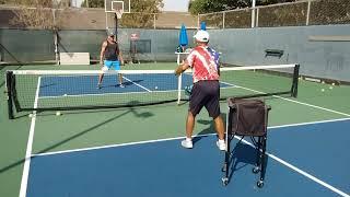 Pickleball Poruching shot with Peter Huang