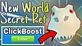 [ DINO] Clicking Champions BRAND NEW WORLD! NEW SECRET PET! TWITTER CODE! ROBLOX